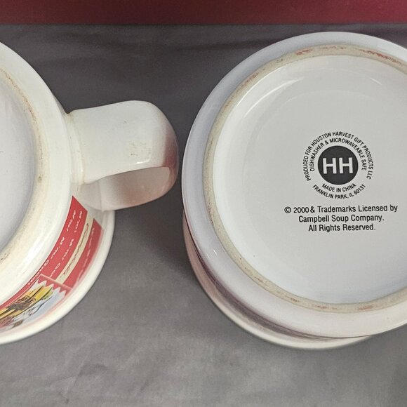 Vintage Campbell Soup Mugs Ceramic "M'm! M'm! Good"   Set of 2 from 2000 - Picture 3 of 7